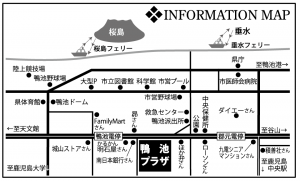 鴨池周辺地図